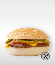 Gluténmentes sajtburger