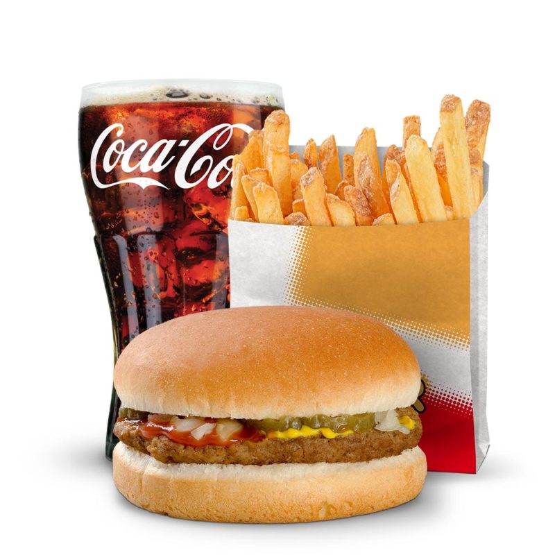 Sajtburger közepes menü